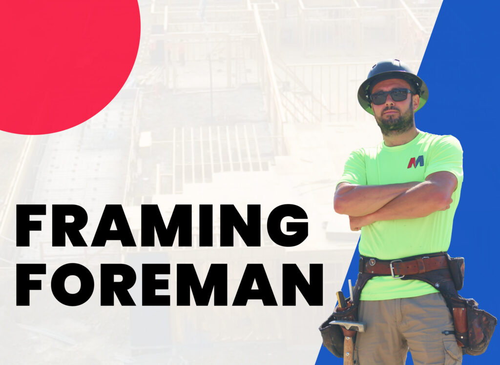 Framing Foreman Job in Coeur d'Alene